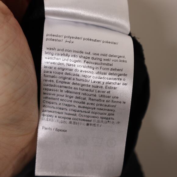 ESCADA High Waist Satin Pull On Trousers Taper Leg Ankle Black Women's 38 US 8 - Picture 9 of 10